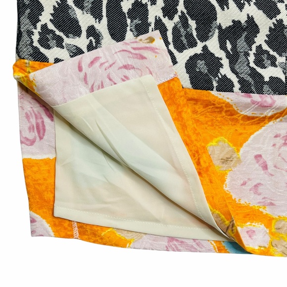 Tracy Reese Leopard & Floral Print Skirt Size 4 NWT - Picture 5 of 10